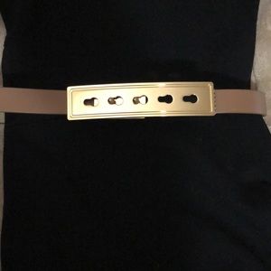 BCBG adjustable nude belt